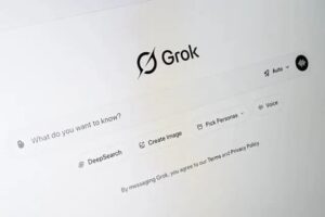 Grok 人工智慧聊天機器人介面示意圖。菲律賓當局表示，在 xAI 承諾強化安全防護後，將恢復對 Grok 的存取。（圖片翻攝自 Seeking Alpha）