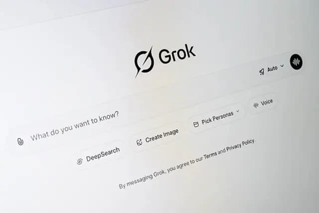 Grok 人工智慧聊天機器人介面示意圖。菲律賓當局表示，在 xAI 承諾強化安全防護後，將恢復對 Grok 的存取。（圖片翻攝自 Seeking Alpha）