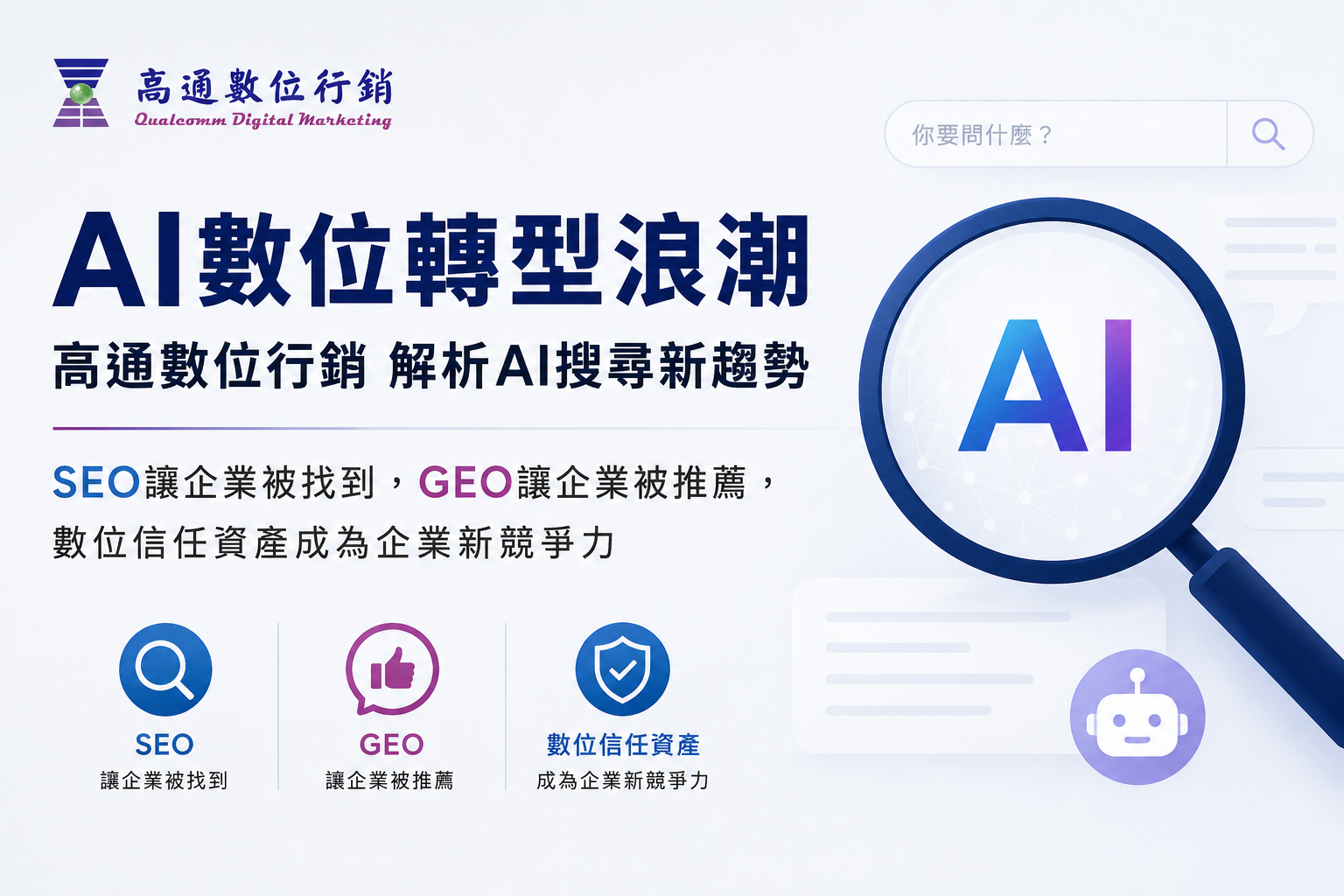 AI數位轉型浪潮：高通數位行銷 解析AI搜尋新趨勢